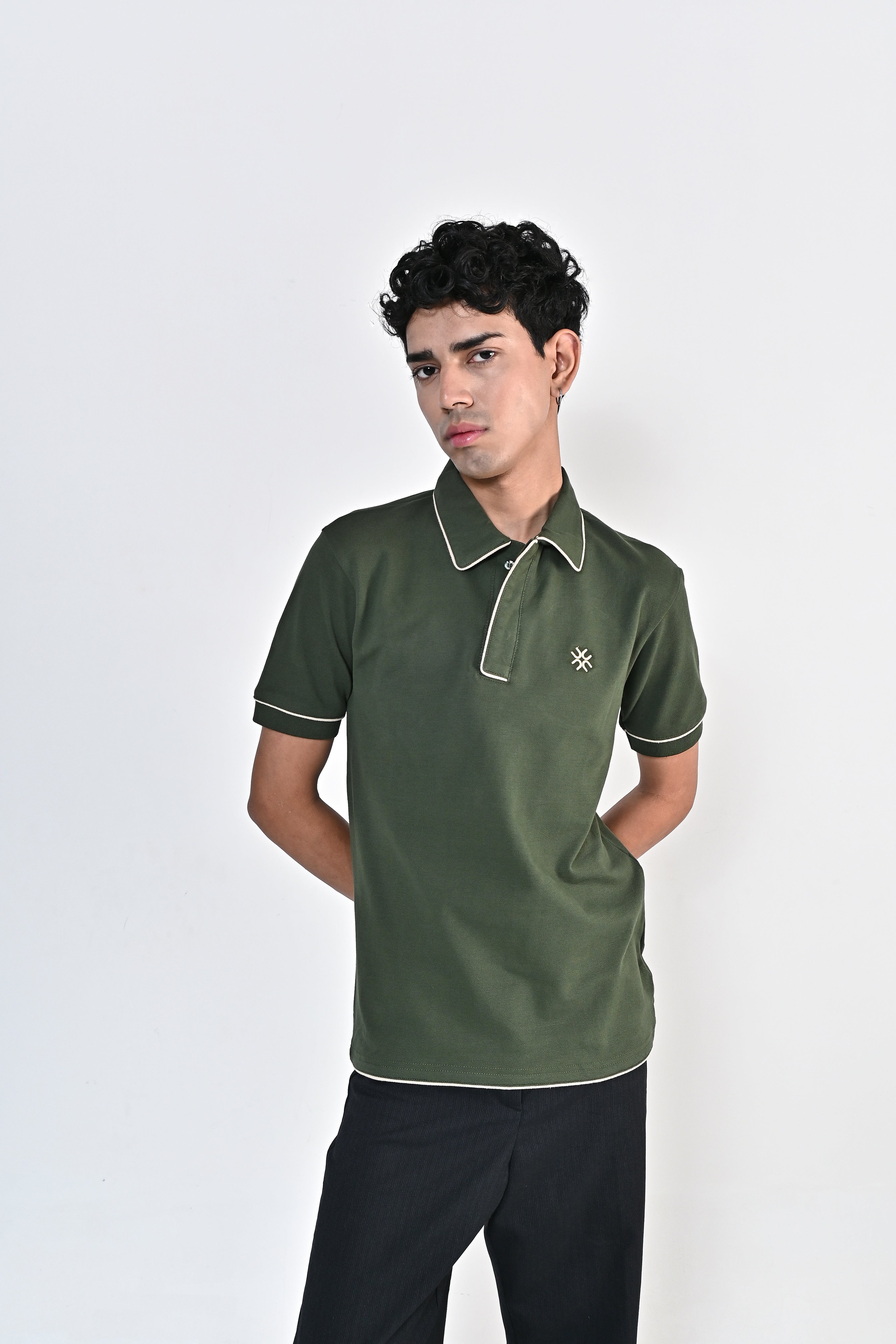 moss green polo Men's Signature Polo