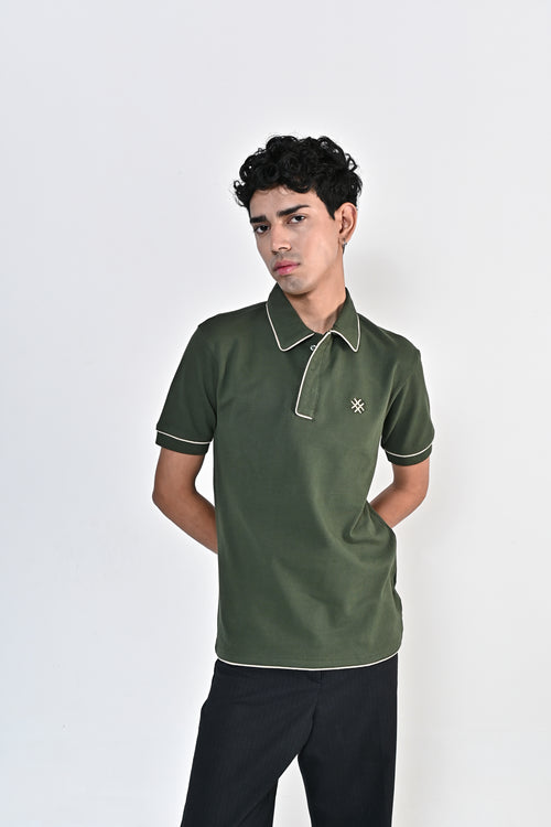 Men's Signature Polo - Moss Green