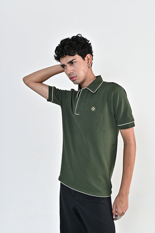 Men's Signature Polo - Moss Green