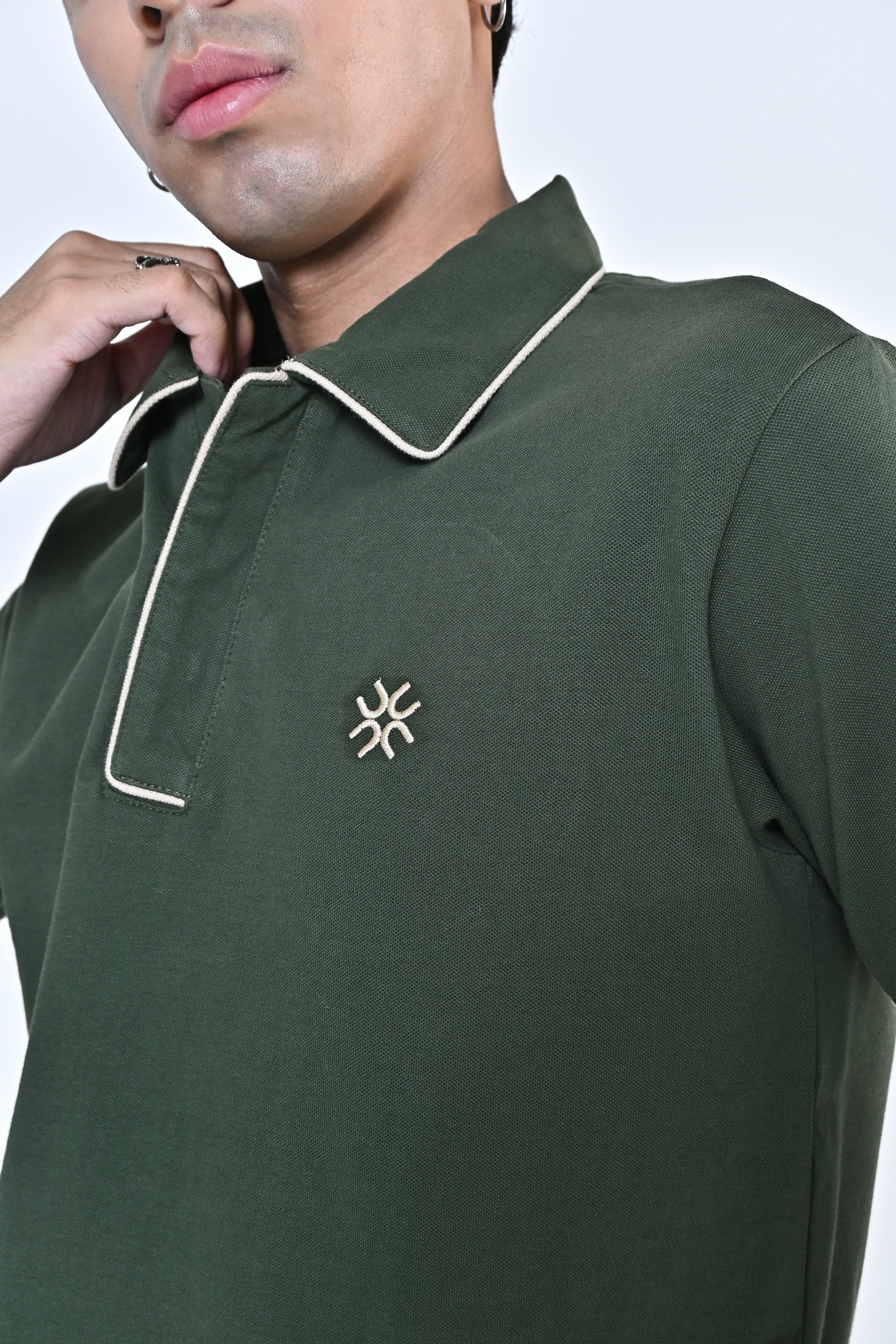 moss green polo Men's Signature Polo