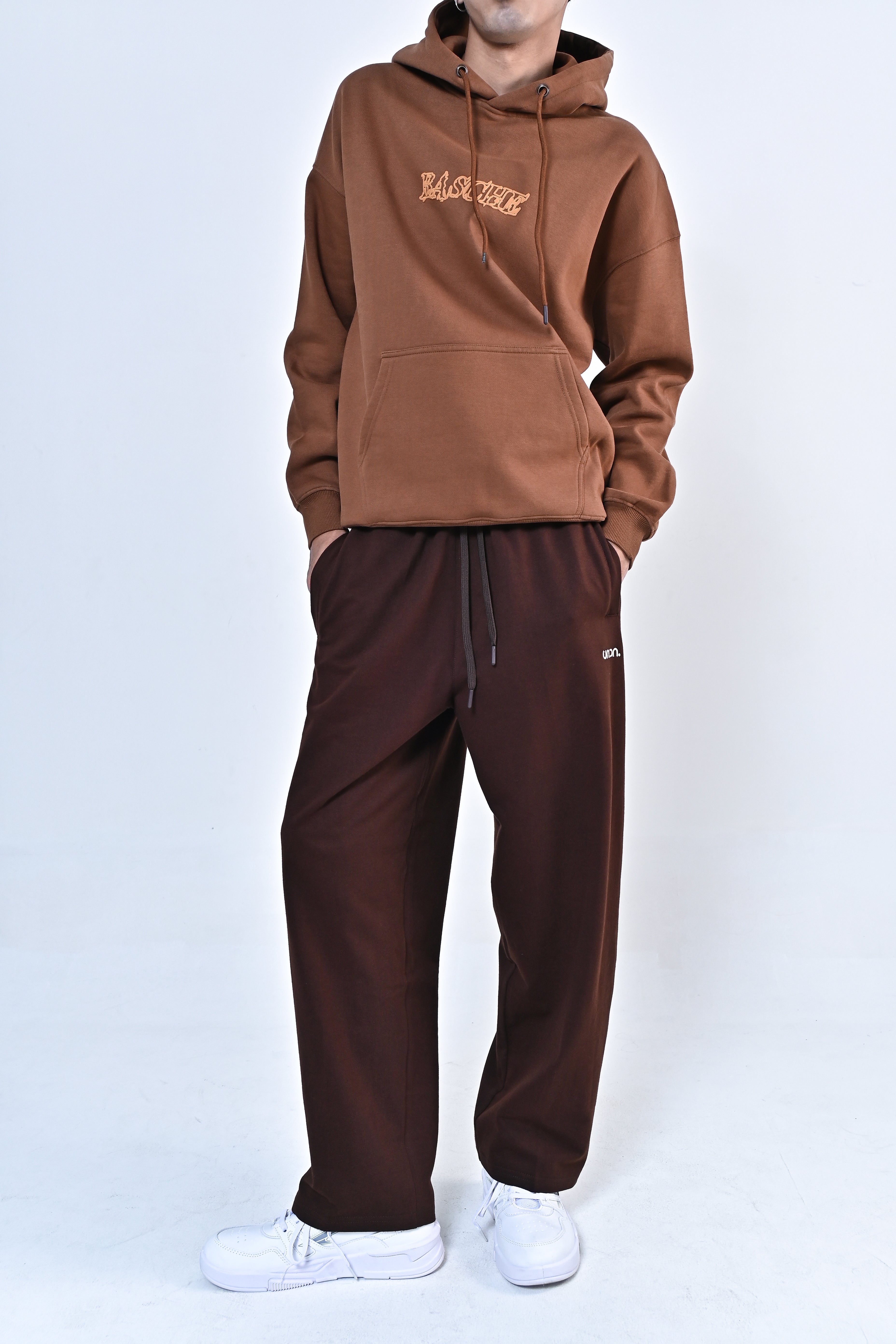Wide Leg Sweatpants - Coffee