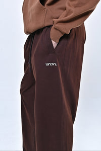 Wide Leg Sweatpants - Coffee