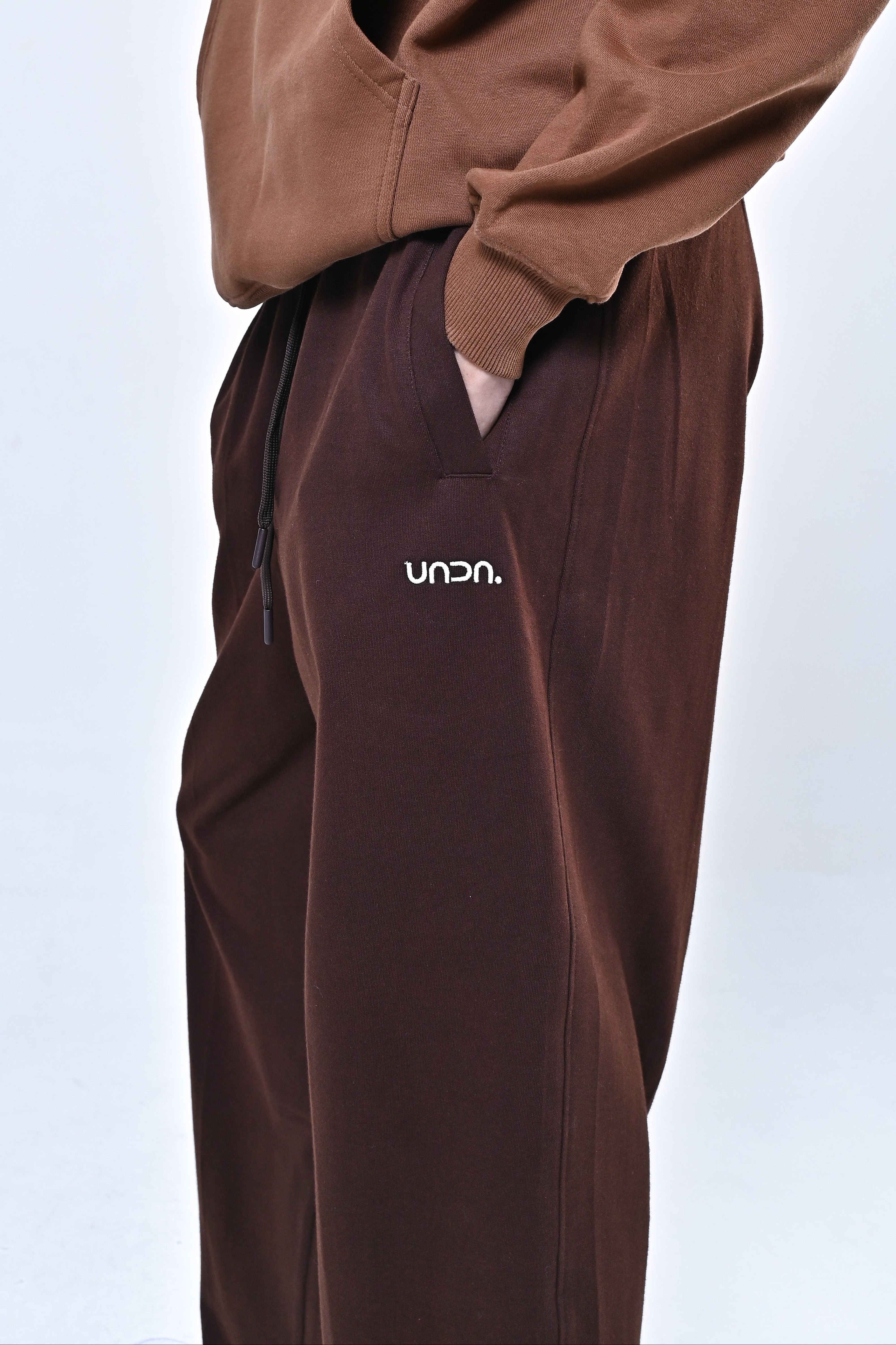 Wide Leg Sweatpants - Coffee