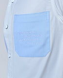 Split Shirt - Sky Blue