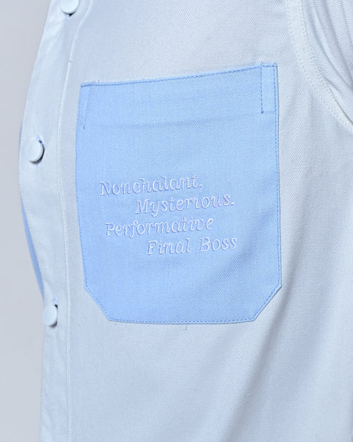 Split Shirt - Sky Blue
