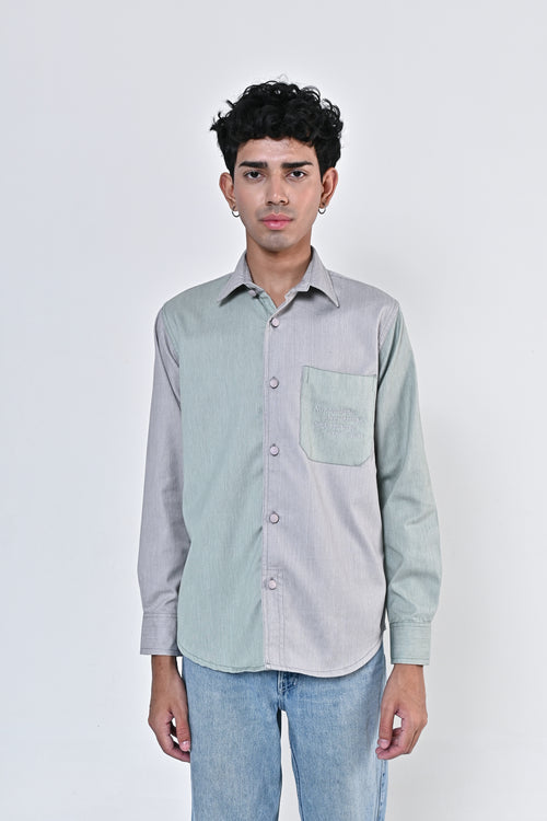 Split Shirt - Sage Green