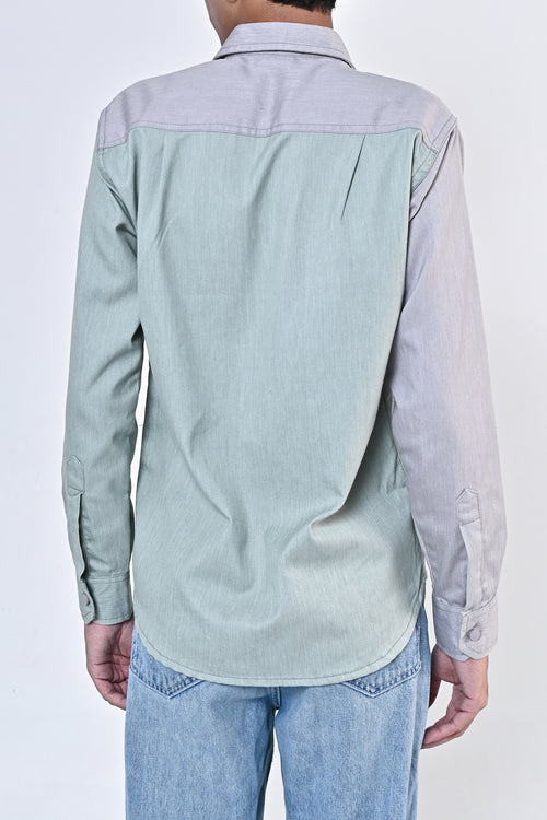 Split Shirt - Sage Green