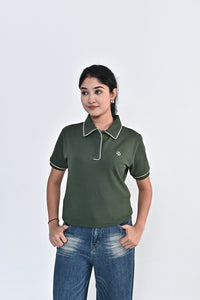 Women's Signature Polo - Moss Green