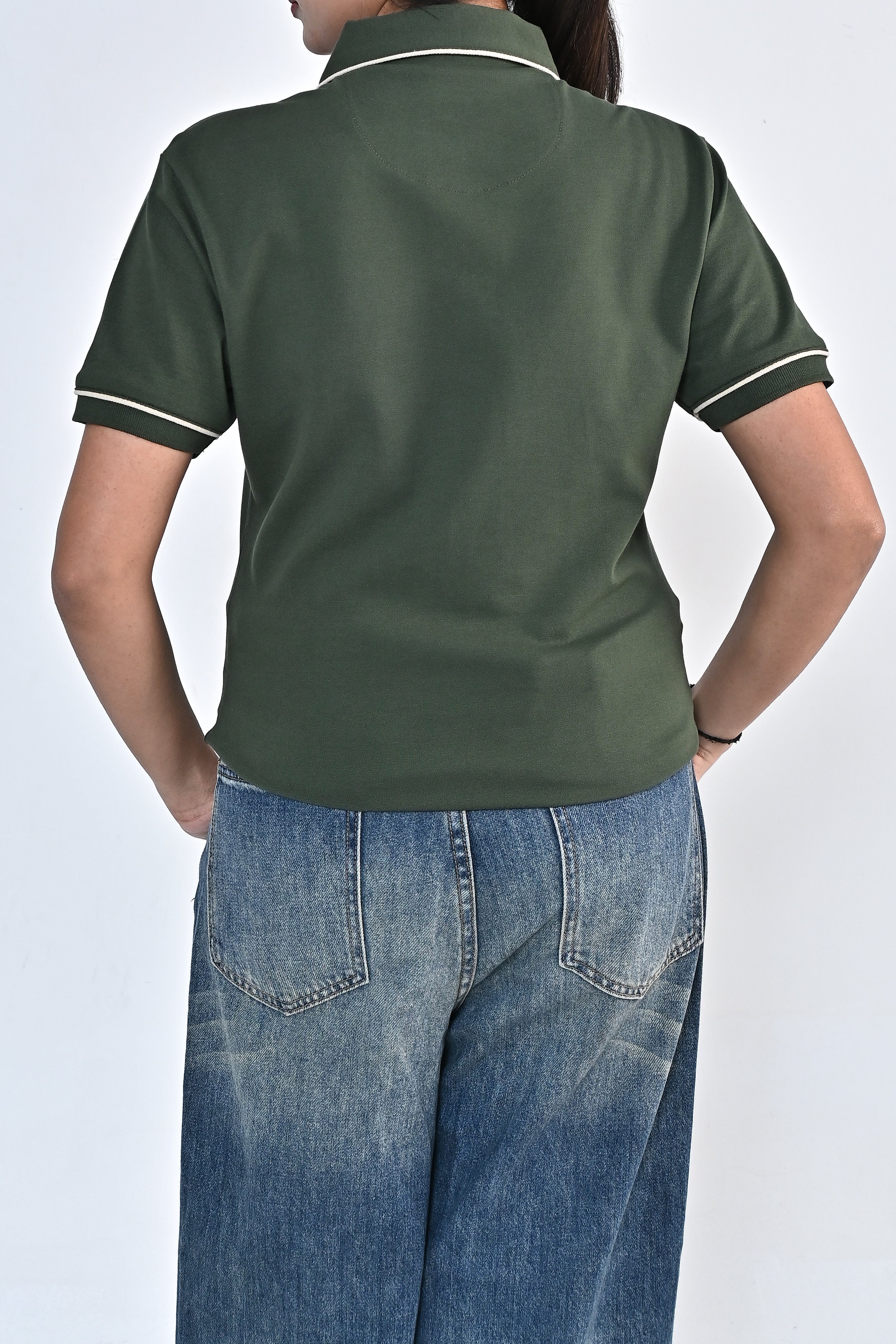 Women's Signature Polo - Moss Green