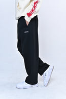 Wide Leg Sweatpants - Black