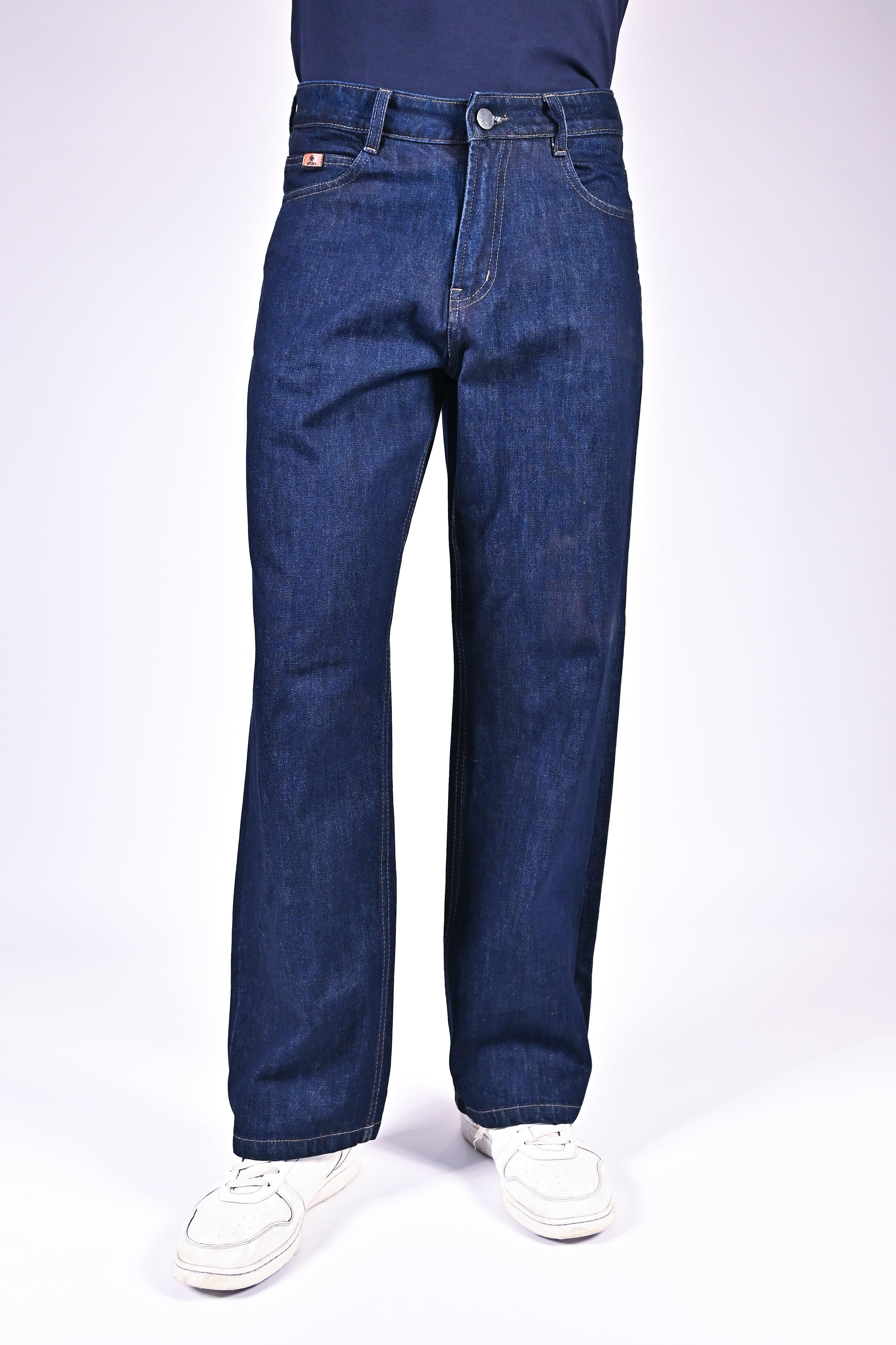 Mid Rise Wide Jeans - Indigo