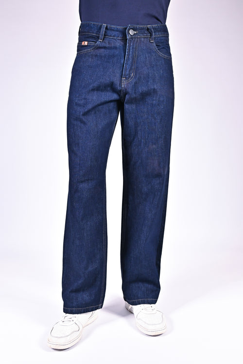 Mid Rise Wide Jeans - Indigo