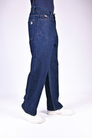 Mid Rise Wide Jeans - Indigo