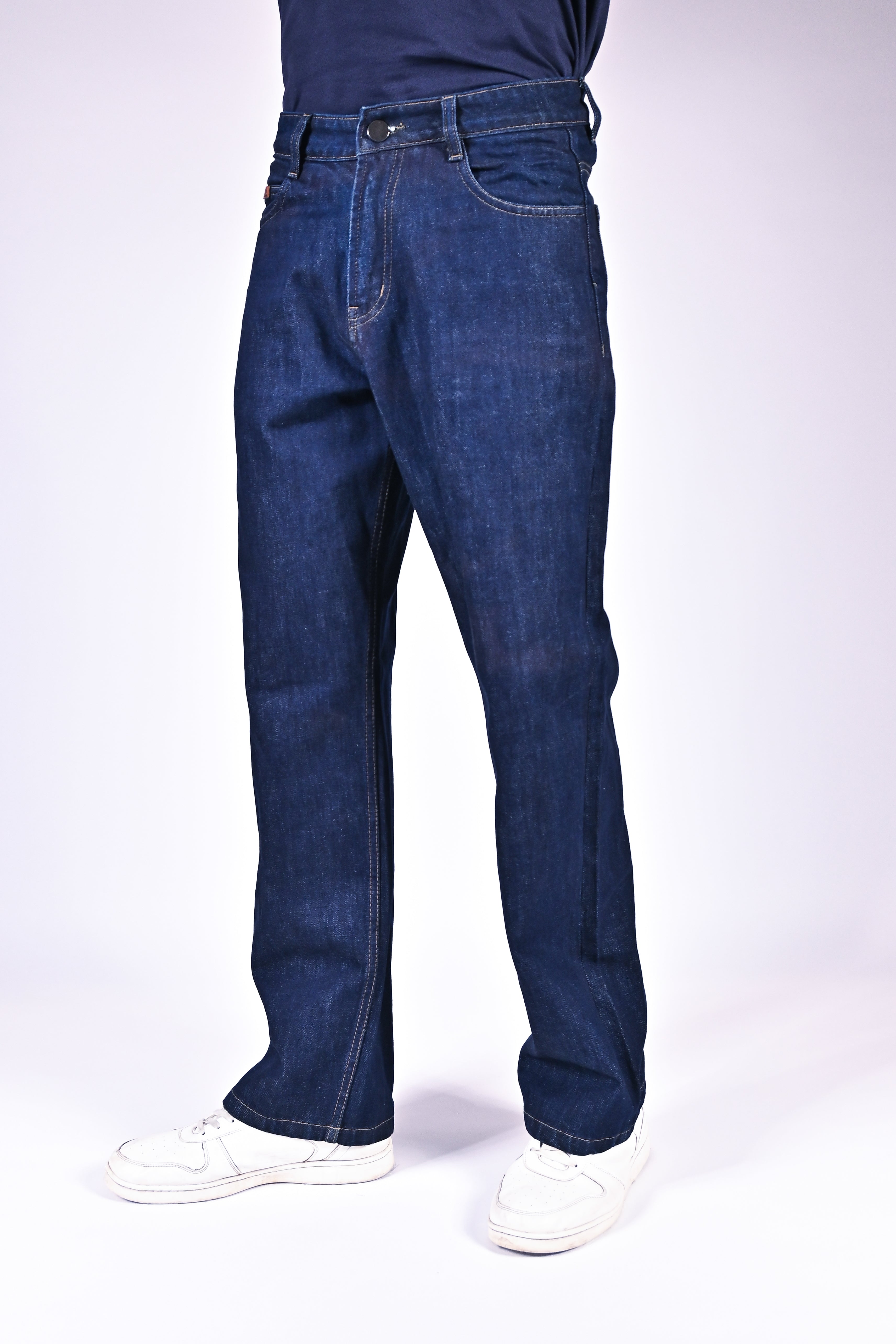 Mid Rise Wide Jeans - Indigo