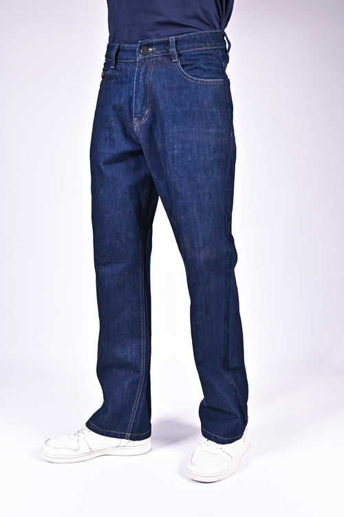 Mid Rise Wide Jeans - Indigo