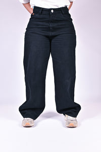 High Rise Wide Jeans - Black