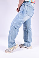 High Rise Straight Jeans - Light Wash